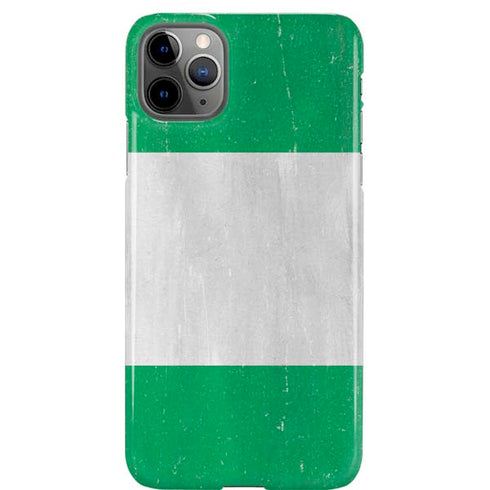 Nigeria Flag Distressed iPhone Cases